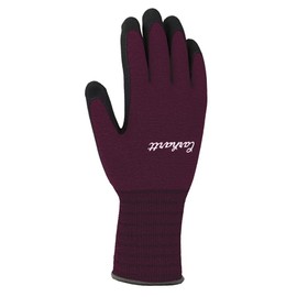 Carhartt womens All Purpose Nitrile Grip Cold Weather Gloves, Deep Wine, Large US