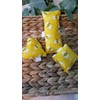 Honey Bee Catnip Pillow Toy Kicker. Made with Organic Catnip