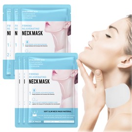 Pack of 6 Neck Masks for Skin Care, Anti-Wrinkle Neck Mask, Moisturising Mask, Neck Tightening Mask, Moisturises and Tightens the Neck, Eliminates Double Chin