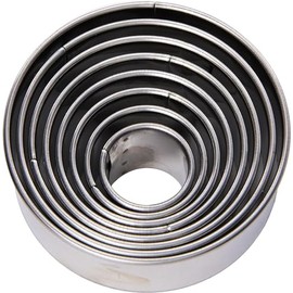 Gobel 880101 Box Plain Round Designs 8 Pieces Stainless Steel