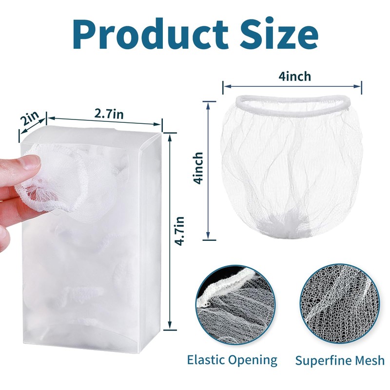 200 PCS Kitchen Disposable Mesh Sink Strainer Bags, Anti-Clogging Drain