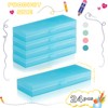 Fainne 24 Pcs Plastic Pencil Case Pencil Boxes Bulk Plastic