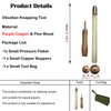 Flint Knapping Tools Kit Obsidian Crafting Tool, Dragon Crystal Stone
