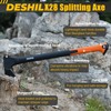 X25 Wood Splitting Axe, 28” Camping Outdoor Hatchet for Wood