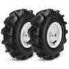 13x5.00-6" Tiller Tires and Wheels, (2-Pack 1" Axle Bore, 3-1/8"