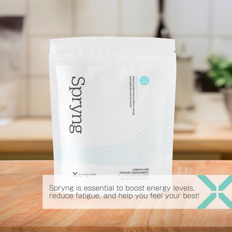 Xyngular Spryng Lemon Lime | 15 Packets | Energy &