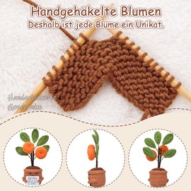 Mwmoeen Pocket Hug Positive Flower, Creative Knitting Wool, Positive Sunflower, Positive Potato, Positive Cactus, Best Friend Gifts for Girlfriend, Small Gifts for Women