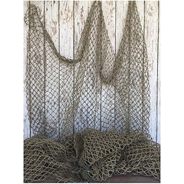 COLIBROX Fishing Net 5'x10' ~ Commercial Fish Netting ~ Old Vintage Decor