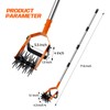 72 Inch Rotary Cultivator Tool, Hand Tiller for Gardening, 2-in-1
