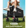 Wagons Carts Foldable, Collapsible Wagon Cart with 220 lbs Max