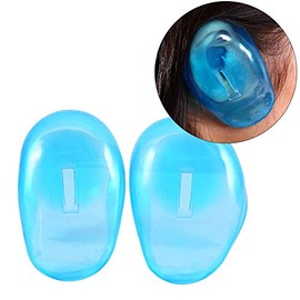 Las Cubiertas Del Oído 2Pcs Para El Tinte Del Pelo, El Protector Protector Plástico Antimanchas Protegen Las Orejeras Del Tinte