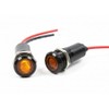 Alpinetech 2PCS PLB12M 12mm 1/2" 48V AC/DC LED Metal (Black