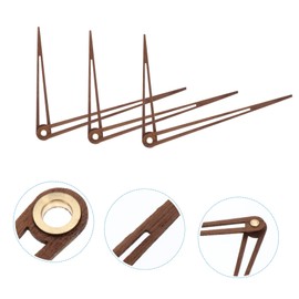 Mipcase 5 Sets Wooden Clock Hands Replacement Kit for DIY Clock Movement Unique Decorative Design Lightweight and Durable