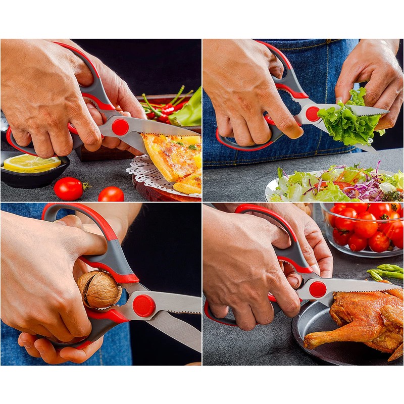 WELLSTAR Kitchen Scissors Multifunctional Meat and Vegetable Scissors for Household