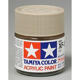 Tamiya America, Inc Acrylic XF57, Flat Buff, TAM81357 1 Count (Pack of 1)