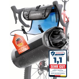 LAINFELD Bicycle Handlebar Bag [8 Litres] | 100% Waterproof | Reflective Print - Bicycle Bag Bicycle Handlebar Bag Front Bikepacking Bike MTB