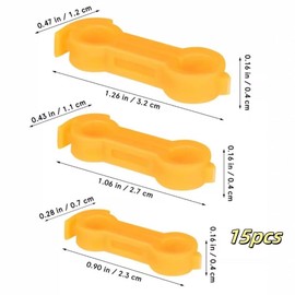 GZZHPFY 15 Pieces of Baby Chicken Parrot Character Poultry Leg Belts, Newborn Chicks, Quails, Ducks, 1 to 3 Days Newly Hatched Bird Parrot Leg Belts, 3 Sizes