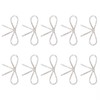 10Pcs Diamond Rhinestone Bow Glass Flash Brooch Claw Chain Suit