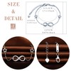 Infinite U Women's girl's bracelet, 925 sterling silver bangle, Infinity