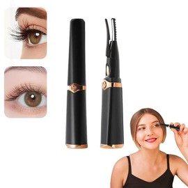 Eyelash Curlers, Rechargeable Heated Eyelash Curlers for Quick Heating Curling, Keeps Lashes Curled for 24 Hours, Facial Gift - Color: Pink