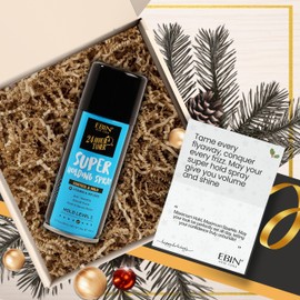 EBIN NEW YORK 24 Hour Tamer Super Holding Spray - Contol & Hold 1.94oz/ 80ml | Tames Frizz & Flyaway, Gives High Shine & Volume, All Day Hold