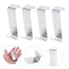 KONTONTY Stylish Over The Door Hooks 4pcs Cabinet Hooks for