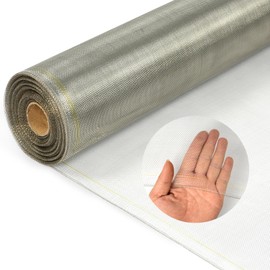 jxgzyy 304 Stainless Steel Mesh Screen Roll Window Screen Roll 47.2 inch x 98.4 ft Wire Mesh Screen Window Screen Replacement for Air Vent, Cage, Garden, Window Screen and DIY Project