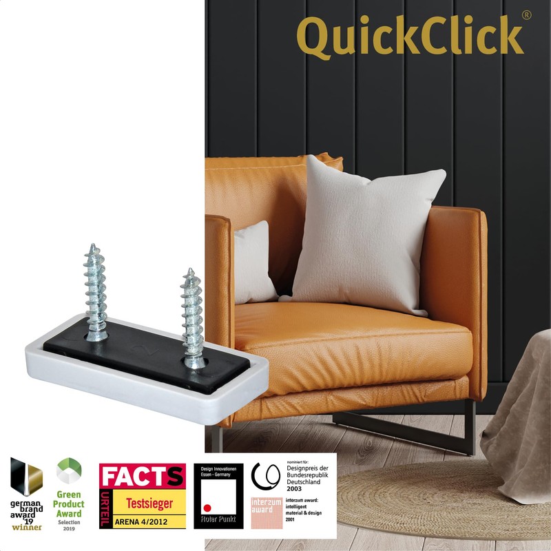Wagner QuickClick® Plastic Gliders Chair Glides Set of 4 for