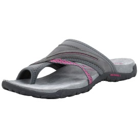 Merrell Women's Terran Post II Grey/Pink Sandal 7 M US