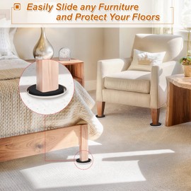 Furniture Sliders for Carpet, 16 PCS - 3.5 Inch Reusable Furniture Movers Sliders, Heavy Duty Furniture Moving Pads for Easily and Safely Move Your Furniture