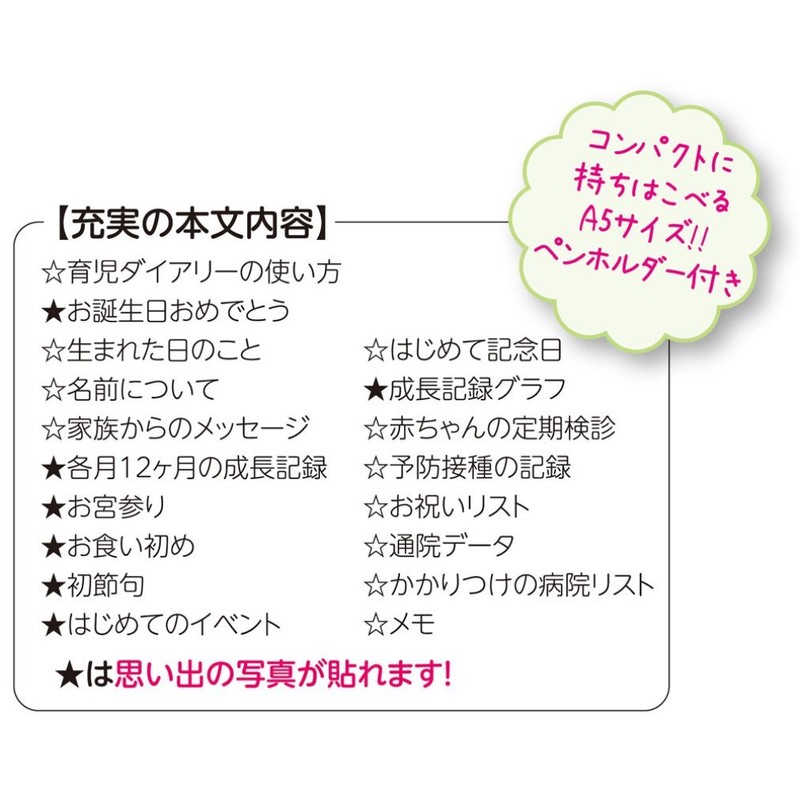 サンスター文具 ディズニー 日記帳 育児ダイアリー ミッキー&ミニー A5 S2070570