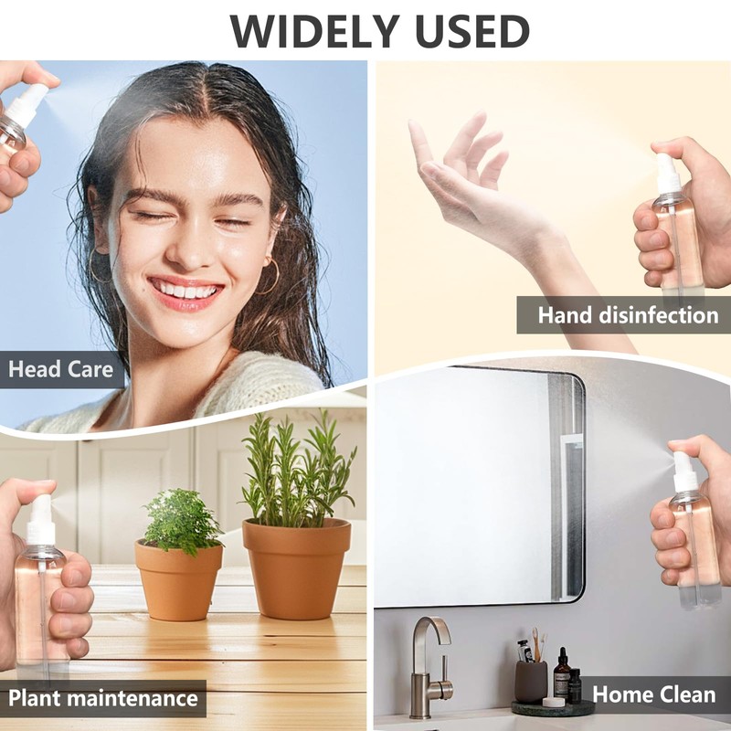 DTDNZKN 4 Pack 4 Oz (120ml) Continuous Spray Bottles -