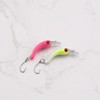 VGOL 8 Pieces 3D Minnow Single Hook Fishing Lure Size
