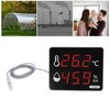 Digital Temperature Humidity Meter with External Probe LED Display Indoor