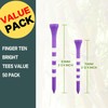 FINGER TEN Golf Tees Wood 3 1/4 2 3/4 Inch
