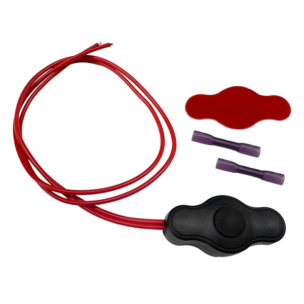 MUQIDA - Interruptor de botón impermeable con conector rápido, mini