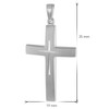 trendor Silver Cross with Chain for Men Men's Necklace with