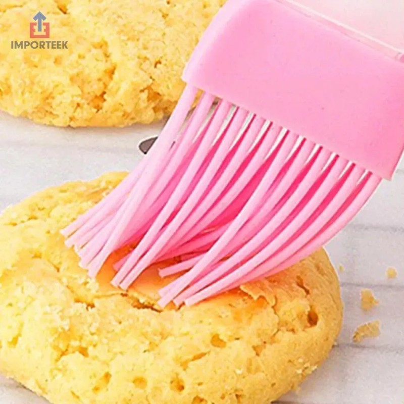 Importeek Brocha Silicon Reposteria Cocina Marinar Hornear Untar Pan