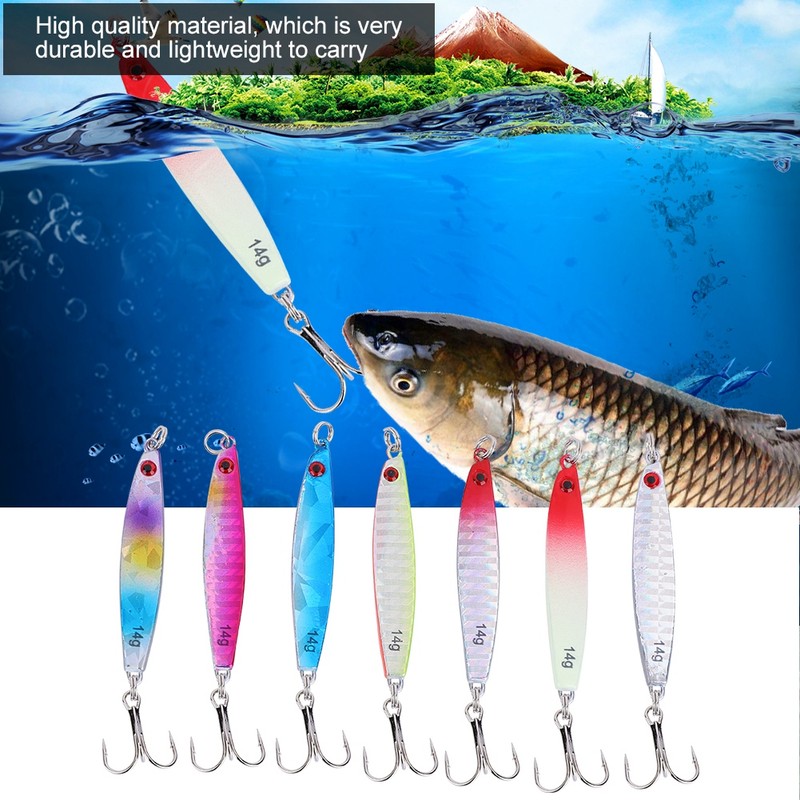 7pcs Mini size Fish Shape Fishing Hard Lure Bait with