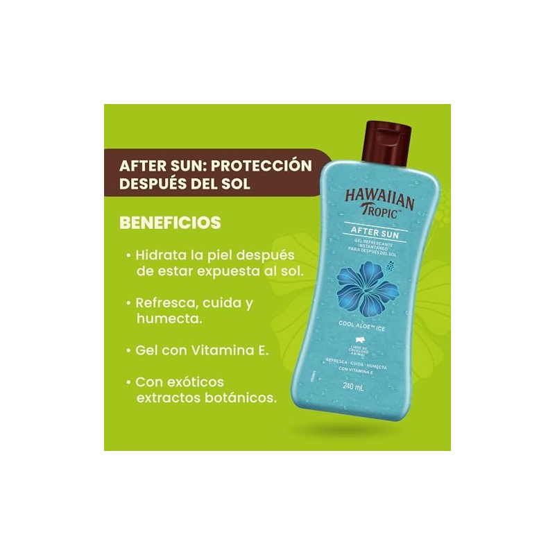 Hawaiian Tropic, Gel Humectante para Después del Sol 50 ml