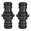 Hose Coupling, 2 Pieces, 1/2 Inch 1/2 Inch Double Plug