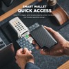 VULKIT Credit Card Holder RFID Blocking Pop Up Leather Card