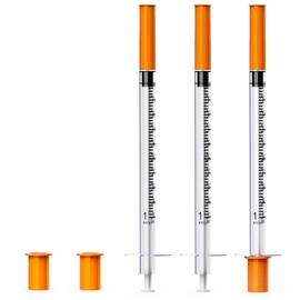 1ml/cc Lab Syringes 31G 1/4 Inch (6mm) Syringe, 25 Pack – Individually Sealed