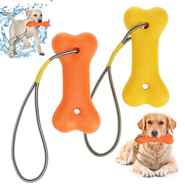 KOOLTAIL Floating Dog Pool Toys - 2 Pack Summer Bumper