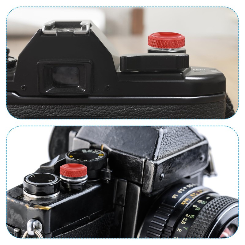 PATIKIL Camera Shutter Button Set of 3 Copper Camera Buttons