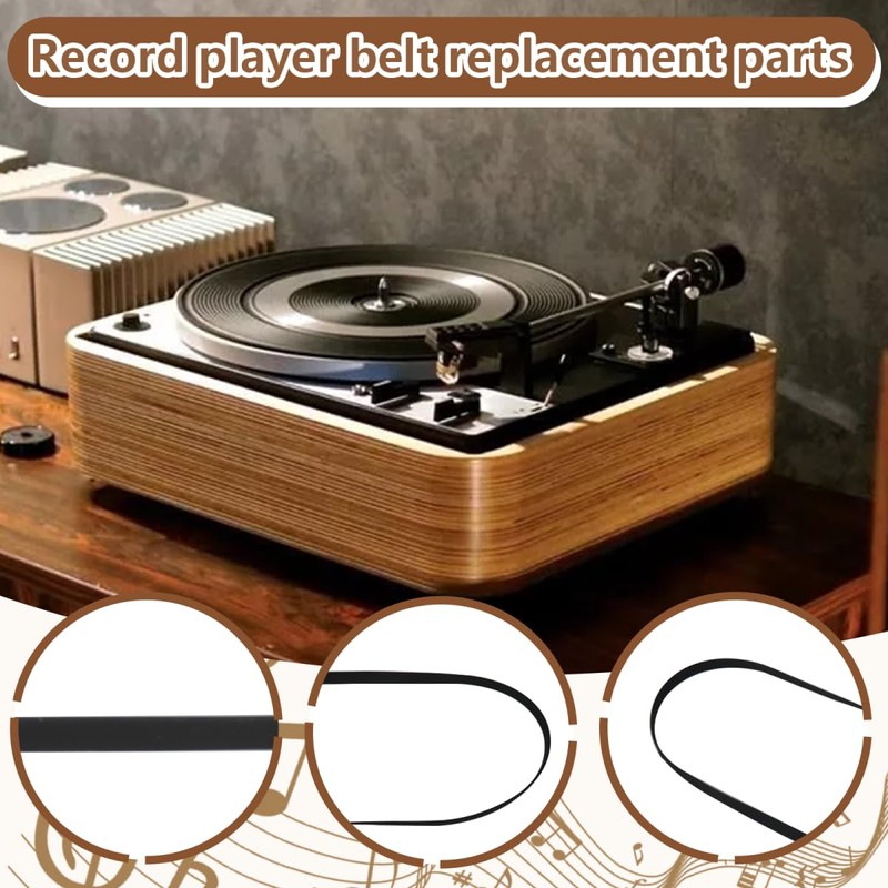 Bryzantine Turntable Belt Fit for Audio-Technica AT-LP60XBT-B, AT-LP60X-BK, AT-LPW50BT-RW, AT-LPW50PB