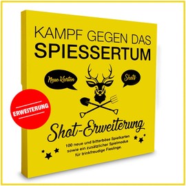 Shot Extension with 100 Playing Cards for German “Kampf gegen das Spiessertum” game.