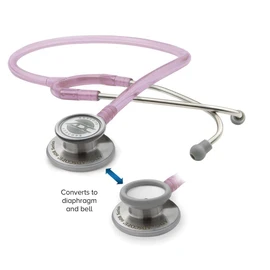 ADC Adscope 608 - Convertible Clinician Stethoscope - Rose Quartz