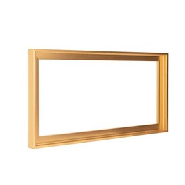 Panoramic Floater Frames for Canvas Paintings 16x48 | 6 Colors | Floater Frame for Stretched Canvas, Canvas Panels and Finished Artwork | 1-3/8" Thick for 3/4" Deep Canvas (Brass Gold, 16 x 48 inch)