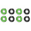 Fracture Skateboards Dual Coloured Skateboard Bearings Abec 7 Green Black